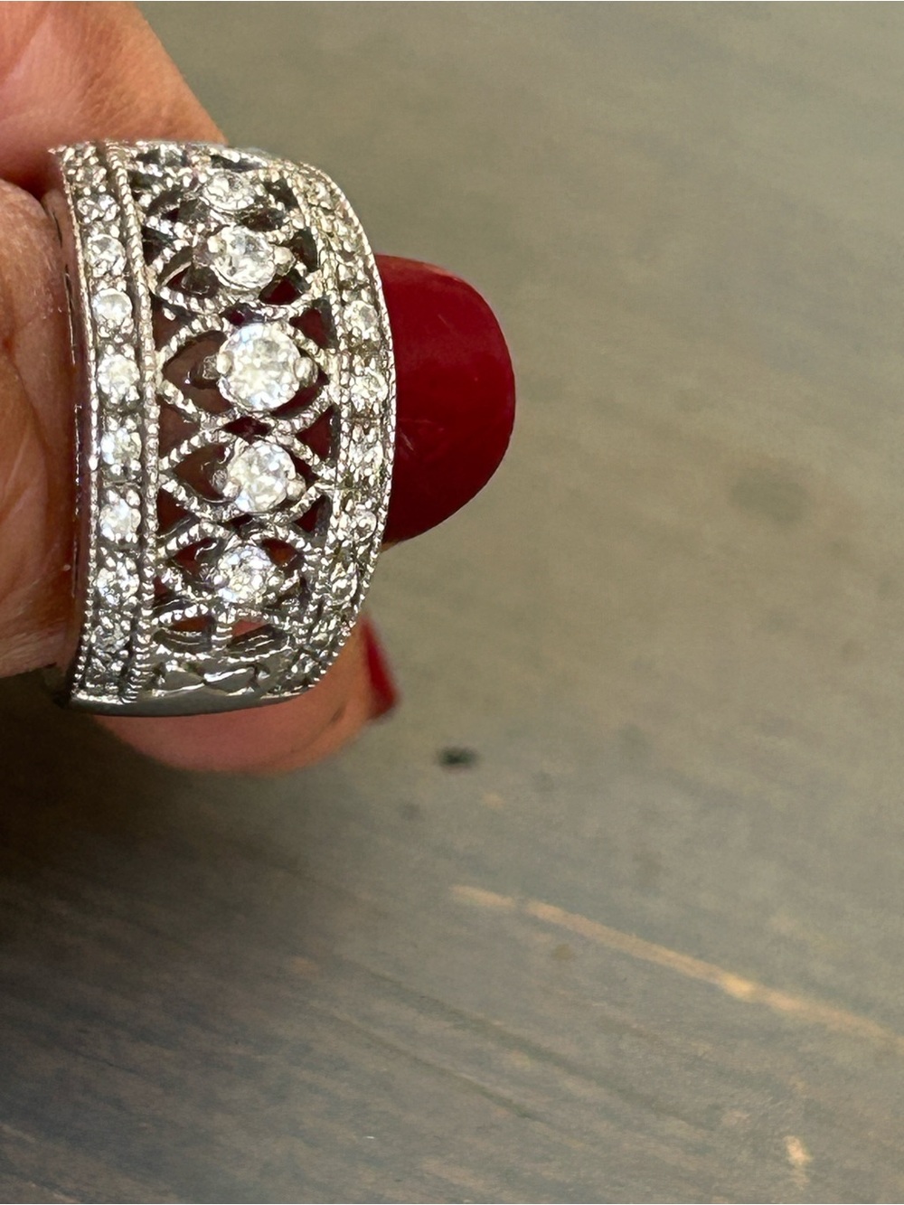 Sterling 925 silver embellished Cz ring  
Loads of compliments - Picture 7 of 9